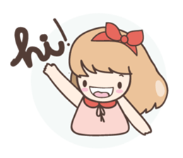 Ribbon and her cats sticker #866920