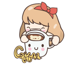 Ribbon and her cats sticker #866922