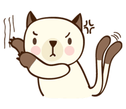 Ribbon and her cats sticker #866924