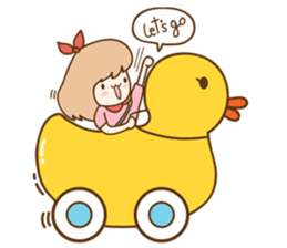 Ribbon and her cats sticker #866928