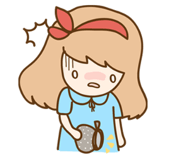 Ribbon and her cats sticker #866946