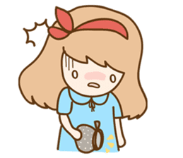 Ribbon and her cats sticker #866946