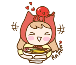 Ribbon and her cats sticker #866948