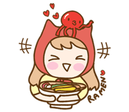 Ribbon and her cats sticker #866948