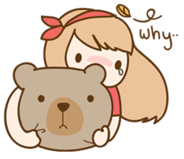 Ribbon and her cats sticker #866951