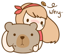 Ribbon and her cats sticker #866951