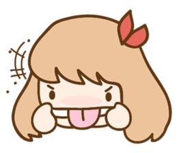 Ribbon and her cats sticker #866952