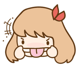 Ribbon and her cats sticker #866952