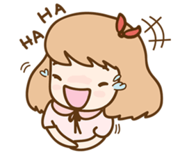 Ribbon and her cats sticker #866953