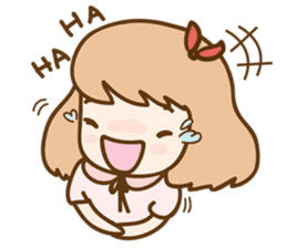 Ribbon and her cats sticker #866953