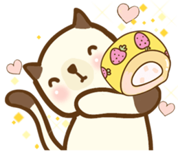 Ribbon and her cats sticker #866955