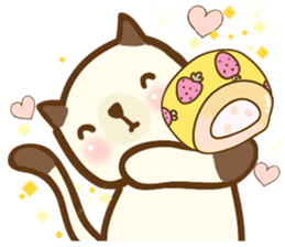 Ribbon and her cats sticker #866955