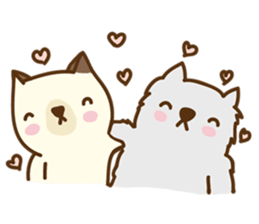 Ribbon and her cats sticker #866958