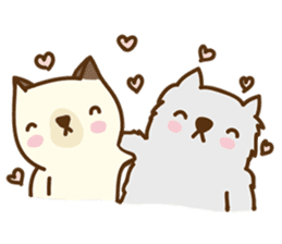 Ribbon and her cats sticker #866958