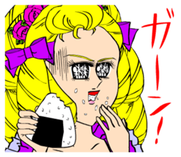 70's ish JAPANESE GIRLS' MANGA sticker #867040