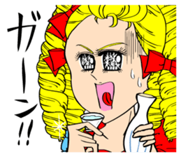 70's ish JAPANESE GIRLS' MANGA sticker #867042