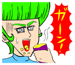 70's ish JAPANESE GIRLS' MANGA sticker #867048