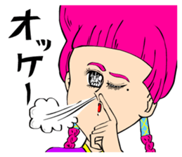 70's ish JAPANESE GIRLS' MANGA sticker #867051