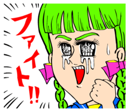 70's ish JAPANESE GIRLS' MANGA sticker #867068