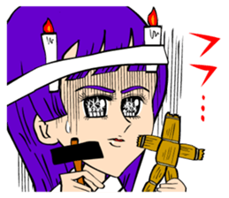 70's ish JAPANESE GIRLS' MANGA sticker #867069