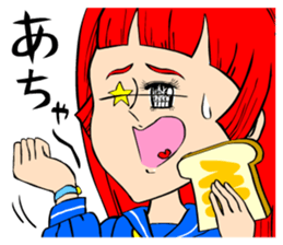 70's ish JAPANESE GIRLS' MANGA sticker #867073