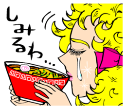 70's ish JAPANESE GIRLS' MANGA sticker #867074