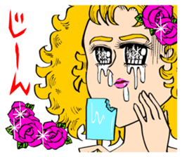 70's ish JAPANESE GIRLS' MANGA sticker #867075