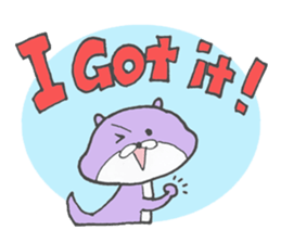 Chatty otter sticker #867521