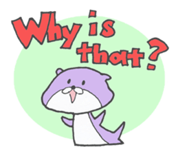 Chatty otter sticker #867533