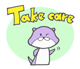 Chatty otter sticker #867534