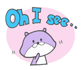Chatty otter sticker #867535