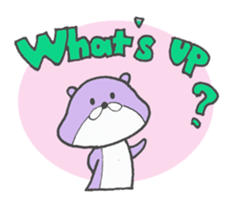 Chatty otter sticker #867537