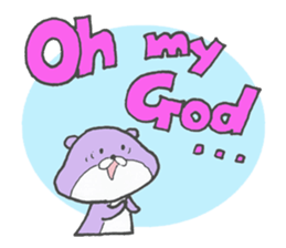 Chatty otter sticker #867542