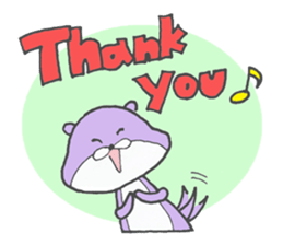 Chatty otter sticker #867551