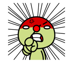 Red nose and one eyebrow brother sticker #867600