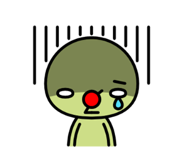 Red nose and one eyebrow brother sticker #867602