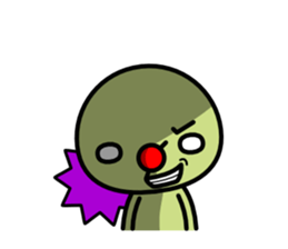 Red nose and one eyebrow brother sticker #867604