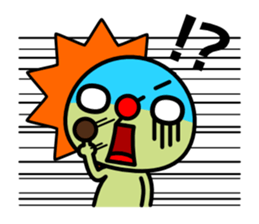 Red nose and one eyebrow brother sticker #867606