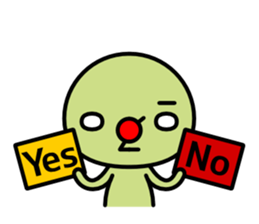 Red nose and one eyebrow brother sticker #867607