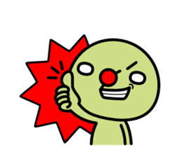 Red nose and one eyebrow brother sticker #867610