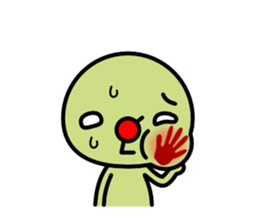 Red nose and one eyebrow brother sticker #867611