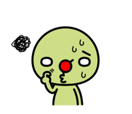 Red nose and one eyebrow brother sticker #867613