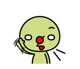 Red nose and one eyebrow brother sticker #867615