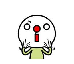 Red nose and one eyebrow brother sticker #867619