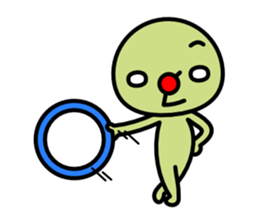 Red nose and one eyebrow brother sticker #867623