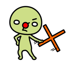 Red nose and one eyebrow brother sticker #867624