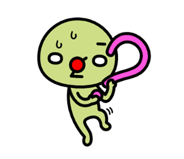 Red nose and one eyebrow brother sticker #867626