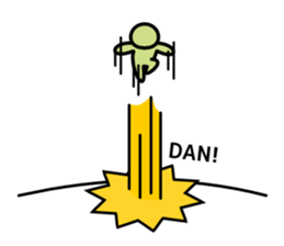 Red nose and one eyebrow brother sticker #867627