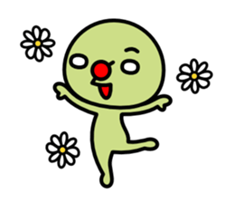 Red nose and one eyebrow brother sticker #867629