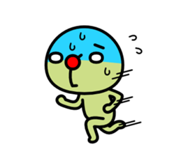 Red nose and one eyebrow brother sticker #867632